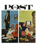 "Cool Record " Saturday Evening Post Cover  February 10  1962