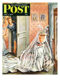 "Wedding Dress-Up " Saturday Evening Post Cover  June 1  1946