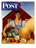 "Fall Bounty " Saturday Evening Post Cover  September 25  1943