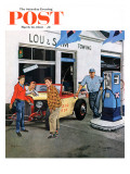 "Gas Money " Saturday Evening Post Cover  March 26  1960