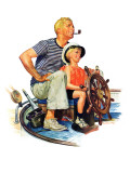 "Father Teaching Son to Sail " August 30  1941