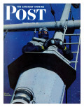 "Naval Lookout " Saturday Evening Post Cover  November 7  1942