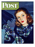 "April Shower " Saturday Evening Post Cover  April 8  1944