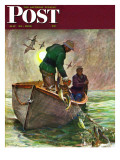 "Fishing with Nets " Saturday Evening Post Cover  May 28  1949