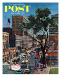 "Peachtree Street " Saturday Evening Post Cover  June 25  1960