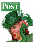 "Shamrock Chapeau " Saturday Evening Post Cover  March 20  1943
