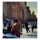 "Skaters in Central Park " February 7  1948