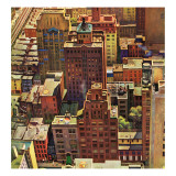 "Bird's-Eye View of New York City " August 17  1946