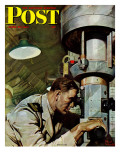 "Up Periscope! " Saturday Evening Post Cover  April 22  1944