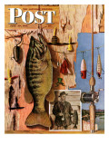 "Fishing Still Life " Saturday Evening Post Cover  June 29  1946