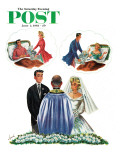 "Breakfast in Bed " Saturday Evening Post Cover  June 3  1961