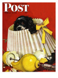 "Butch & Broken Lamp " Saturday Evening Post Cover  February 23  1946