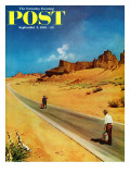 "Out of Gas " Saturday Evening Post Cover  September 2  1961