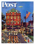"Independence Parade " Saturday Evening Post Cover  July 7  1945