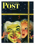"Witch's Mask " Saturday Evening Post Cover  October 31  1942