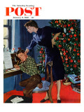 "Christmas Thank You Notes " Saturday Evening Post Cover  January 9  1960