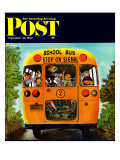 "School Bus " Saturday Evening Post Cover  September 22  1962