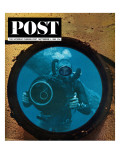 "Sealab Diver " Saturday Evening Post Cover  September 5  1964