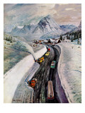 "Snowplows at Snoqualmie Pass " February 6  1960