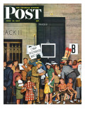 "Track 11 " Saturday Evening Post Cover  June 21  1947