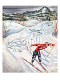 "Snow Skiier After the Falls " January 25  1947