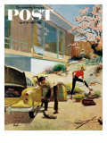 "Rock Garden " Saturday Evening Post Cover  April 22  1961