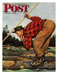 "Whose Initials " Saturday Evening Post Cover  February 16  1946