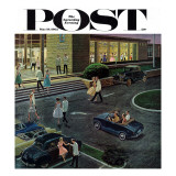 "Prom Dates in Parking Lot " Saturday Evening Post Cover  May 19  1962
