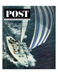 "America's Cup " Saturday Evening Post Cover  August 22  1964