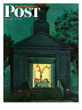 "Choir Practice " Saturday Evening Post Cover  August 10  1946