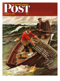 "Lobstermen " Saturday Evening Post Cover  March 9  1946
