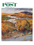 "Roadside Vegetable Stand " Saturday Evening Post Cover  September 9  1961