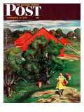 "Apple Picking Time " Saturday Evening Post Cover  September 27  1947
