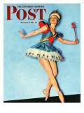 "Ballet Comes to Main Street " Saturday Evening Post Cover  November 21  1942