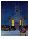 "Rural Church at Night " December 30  1944