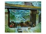 "Convertibles Take Cover in Rain " September 15  1962