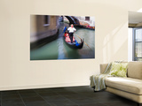 Selective Focus of Gondola in the Canals of Venice  Italy