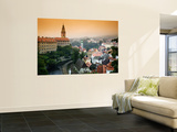 View of the Cesky Krumlov Castle Seen Across the Town  Cesky Krumlov  Czech Republic