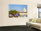 Hotel Charleston Cartagena Towels with Dome of San Pedro Claver Church Reflected in Water