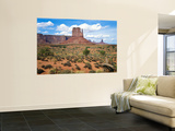 Mitten and Buttes at Mid-Day Navajo Tribal Park  Monument Valley  Arizona  USA