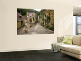 Medieval Stone Houses and Cobbled Lanes in Village of Beynac  Dordogne Valley