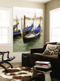 Selective Focus of Gondola in the Canals of Venice  Italy