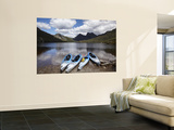 Kayaks  Cradle Mountain and Dove Lake  Lake St Clair National Park  Western Tasmania  Australia