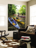 Kayaking on Kalihiwai Stream  Hawaii  USA
