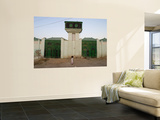 Girl with Traditional Somali Residential Water Storage Tank Above Her