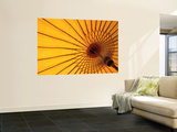 Underside of Yellow Parasol  Symbol of North Thailand