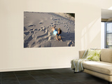 Young Girls Rolling Down Sand Dune