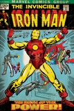 Marvel Comics Retro: The Invincible Iron Man Comic Book Cover 47  Breaking Through Chains (aged)