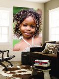 Portrait of Young Girl in Zoo Park