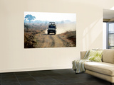 Safari Vehicle Kicking Up Dust